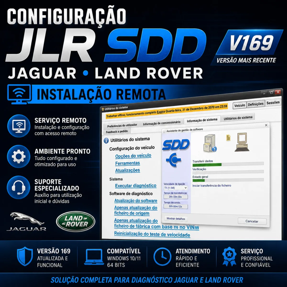 SDD v169 Jaguar Land Rover: Até Qual Ano Funciona? Guia Completo 2026